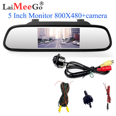 Car Styling Ασύρματη οθόνη TFT LCD 5 ιντσών Οθόνη οθόνης αυτοκινήτου για εφεδρική κάμερα πίσω όψης Οθόνη τηλεόρασης αυτοκινήτου Wifi