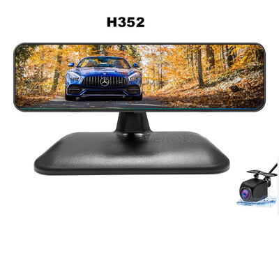 HGDO 10-tolline armatuurlaua videosalvesti automaatne tahavaate peegel-armatuurkaamera puuteekraan FHD 1080P DVR-id 24h parkimismonitor öönägemine