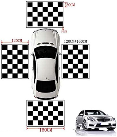 4 komada*(1,6 * 1,2M) 2D kalibracijske kamere za vozila Kalibracijska tkanina za panoramski DVR sustav od 360 stupnjeva iz ptičje perspektive
