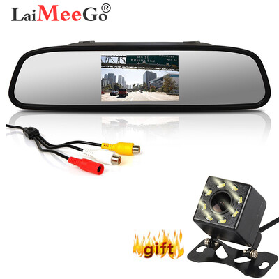 Komplet sustava za pomoćnu kameru, 4.3" monitor IP68 Vodootporna auto kamera za noćno gledanje HD rezervna kamera za automobil/SUV/Taxi/Mini Pickup