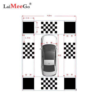 2D / 3D automobilio kameros koregavimo kalibravimo audinys skirtas 360 laipsnių erdviniam paukščių vaizdui panoraminio DVR sistemos derinimo audiniams