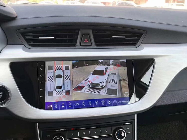 2D / 3D automobilio kameros koregavimo kalibravimo audinys skirtas 360 laipsnių erdviniam paukščių vaizdui panoraminio DVR sistemos derinimo audiniams