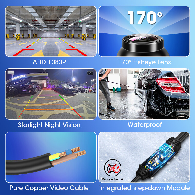 Srnubi170° atpakaļskata kamera AHD 1080P CVBS automašīnas atpakaļgaitas kamera Honda CRV Odyssey Accord Crosstour FR-V Fit Jazz HRV CRZ CRX