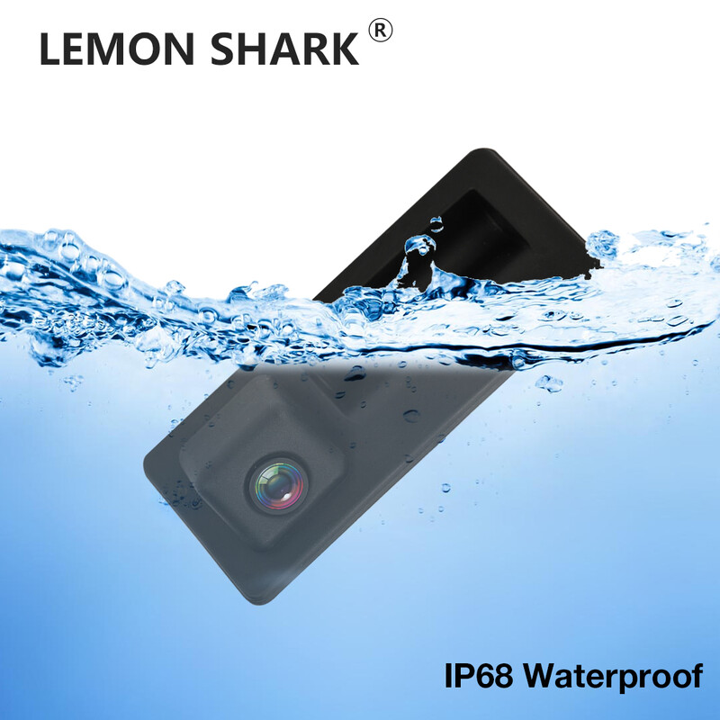 Automašīnas HD CVBS atpakaļskata kamera zaļā statiskā trase ar bagāžnieka slēdzi priekš VW Passat Golf Polo Jetta Tiguan MIB RCD360 RCD330 radio