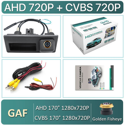 AHD 1080P 170° auto tagantvaate pakiruumi käepideme kaamera Volkswagen VW Passat Golf Polo B6 B7 Jetta Tiguan Touareg Audi A3 A4 A5 A6 jaoks
