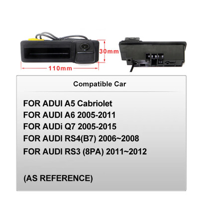 Κάμερα όπισθεν AUTOTOP αυτοκινήτου για Audi A4 B8 Q3 Q5 A5 A8 S5 A3 A6 C7 A7 VW Passat Εφεδρική λαβή πορτμπαγκάζ Κάμερα στάθμευσης πίσω όψης
