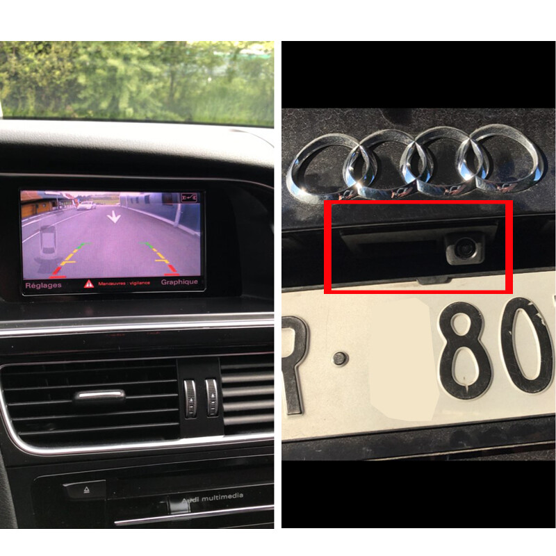 Κάμερα όπισθεν AUTOTOP αυτοκινήτου για Audi A4 B8 Q3 Q5 A5 A8 S5 A3 A6 C7 A7 VW Passat Εφεδρική λαβή πορτμπαγκάζ Κάμερα στάθμευσης πίσω όψης