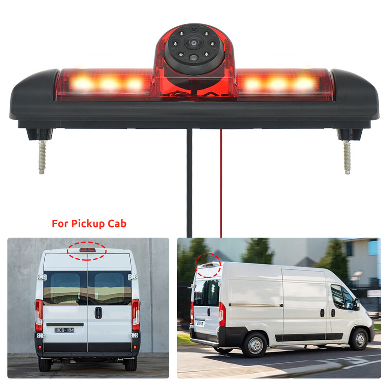 170 grādu automašīnas atpakaļskata kameras bremžu gaismas 4,3 collu monitors priekš FIAT Ducato CITROEN Jumper PEUGEOT Boxer 2006-2015