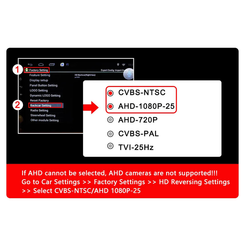 SMARTOUR AHD 1080P CCD CVBS 180 grādi Fisheye Lens Automašīnas priekšējā/aizmugurējā skata kamera Starlight Night Vision transportlīdzekļa atpakaļgaitas kamera