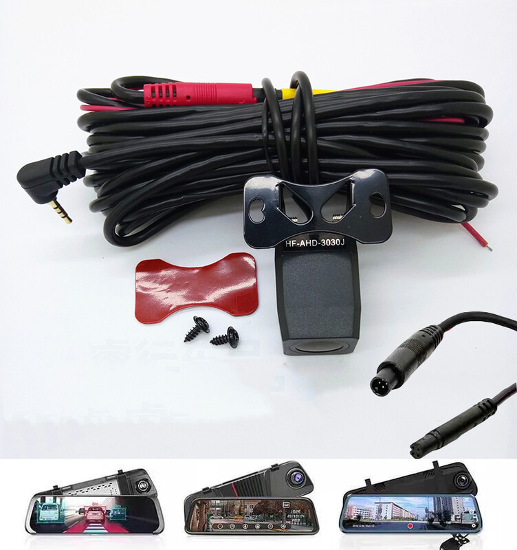 AHD 1080P tagumine kaamera 4 kontaktiga automaatse tagurdamisega tahavaate peegelkaamera auto DVR-ile Carplay Android Auto Dash Cam videosalvesti