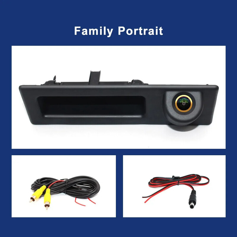 1080P HD AHD nakts redzamības transportlīdzekļa atpakaļskata kamera BMW 5. sērijas F10 F11 3. sērijas F30 F31 F32 X3 F25 transportlīdzekļa nakts redzamībai