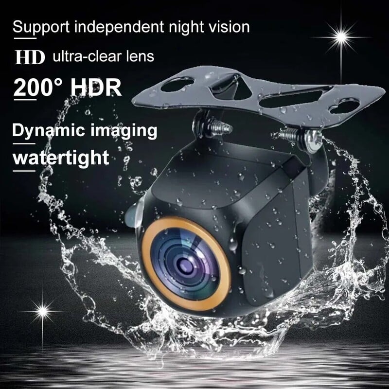 1080P automašīnai AHD atpakaļgaitas kamera 200 grādu zivs acs zelta objektīvs Full HD Visione Night Vision HD universāls transportlīdzekļa aizmugures skats