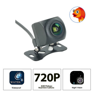 720/1080P AHD 170° lainurk tagurduskaamera kalasilmobjektiiviga autosõiduk Starlight Night Vision HD universaalne tahavaate tagurdamine