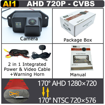 AHD 1920x1080P auto tagakaamera Mitsubishi Lancer sedaani Outlander Mirage luukpära Pajero Pinin tagurpidi parkimise videomonitor