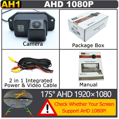 AHD 1920x1080P auto tagakaamera Mitsubishi Lancer sedaani Outlander Mirage luukpära Pajero Pinin tagurpidi parkimise videomonitor