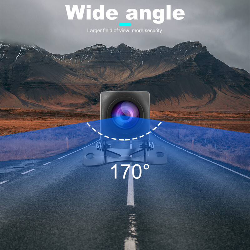 Podofo automašīnas atpakaļskata kamera AHD nakts redzamības rezerves stāvvietas atpakaļgaitas kamera Universāla ūdensnecaurlaidīga HD krāsu attēls