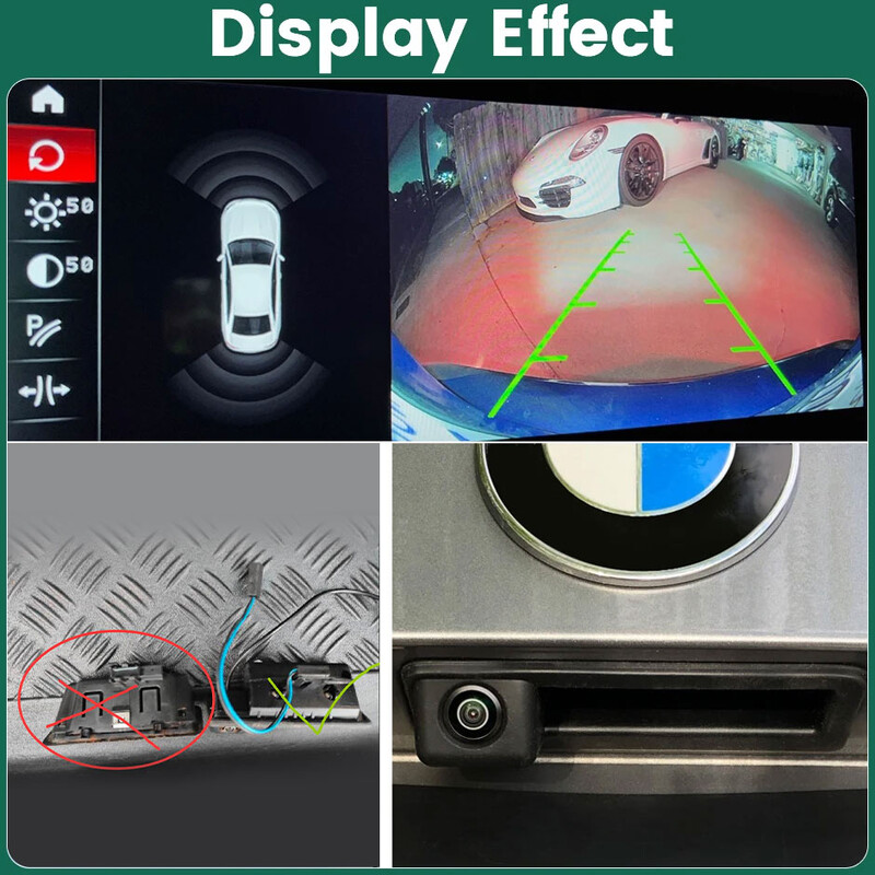 GreenYi AHD 1080P 170° automašīnas atpakaļskata kamera priekš BMW E60 E39 E90 E82 E61 X1 E84 X5 E70 E92 E91 3/5 Series E88 E93 X6 Night Vision
