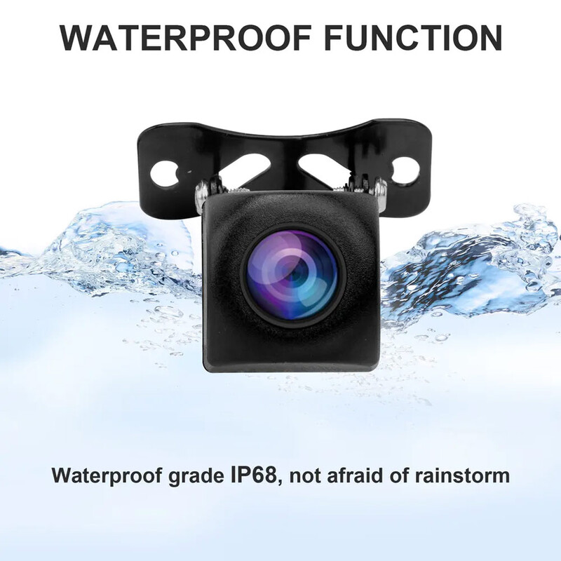 JUNDOF autós tolatókamera univerzális 12 LED-es éjszakai tolatós tolatókamera vízálló 170 széles látószögű HD színes kép