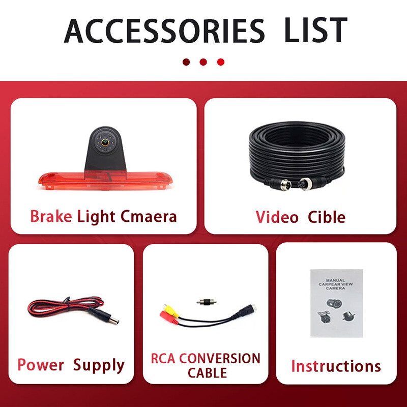 AHD 1080P autó féklámpa tolató hátsó kamera Fiat Ducato Peugeot Boxer Citroen relé vízálló hátlapi kamerához