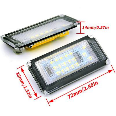 Üks komplekt Mini R50 R52 R53 Led numbrimärgi tuled Bmw Mini Cooper S 6000K Ultra Bright Canbusi jaoks veatu 12V