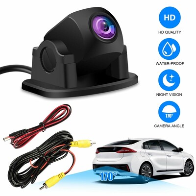 Veekindel HD-tagurduskaamera auto eesmine tagantvaade varuparkimine öövaatekaamera