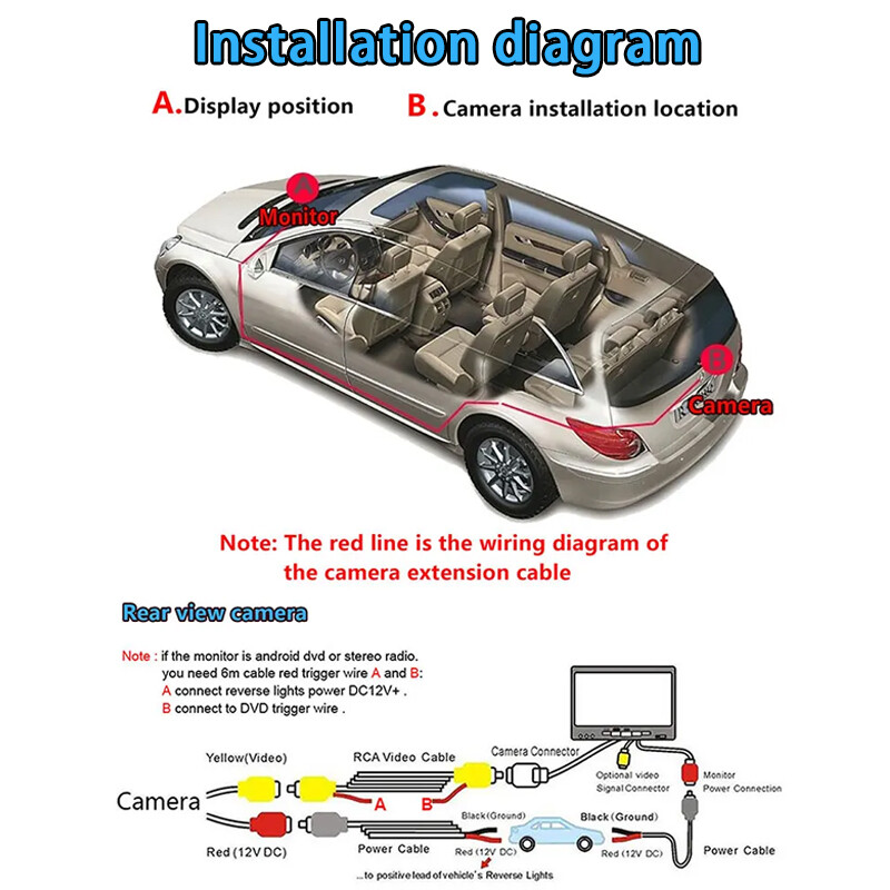 HD ūdensizturīga atpakaļskata kamera VW Volkswagen Golf Passat B7 B6 Tiguan Jetta MK6 Audi A3 A4 A5 Q5 A6