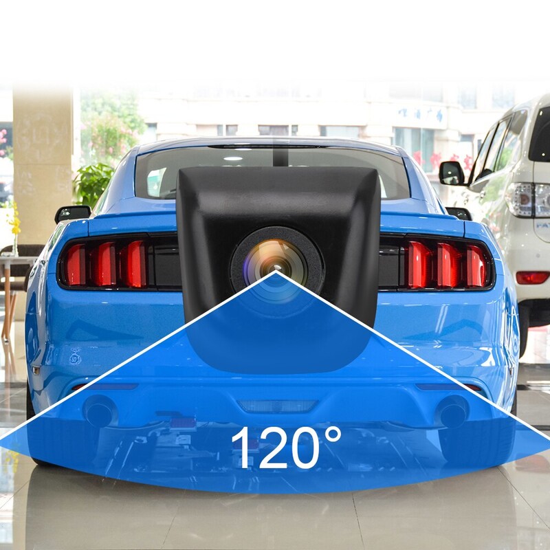 Automašīnas atpakaļskata kamera augstas izšķirtspējas krāsu attēla video nakts redzamības 120 grādu platleņķa kameras