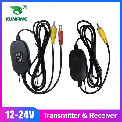 12V 24V Reverse Parking CAM Κάμερα αυτοκινήτου Πίσω όψη Κιτ ασύρματης καλωδίωσης 2,4 GHz Κάμερες οχημάτων Ασύρματος πομπός/δέκτης