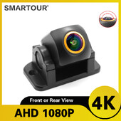 Smartour 4K AHD 1080P automobilio galinio vaizdo kamera atbuline eiga, skirta parkavimo monitoriui, vandeniui atspari priekinė kamera HD galinio vaizdo kamera plataus kampo