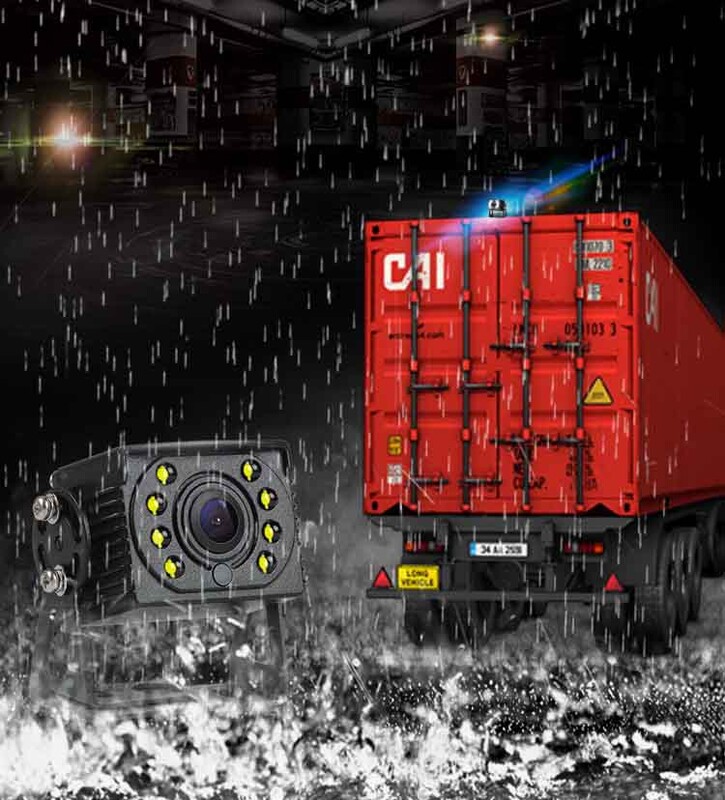 AHD 720/1080P parkoló tolatókamera 4 PIN-es autó hátulnézete Hátsó kép teherautóhoz Jármű Busz Kisteherautó Teherautó lakóautó monitor Nagy teherbírású