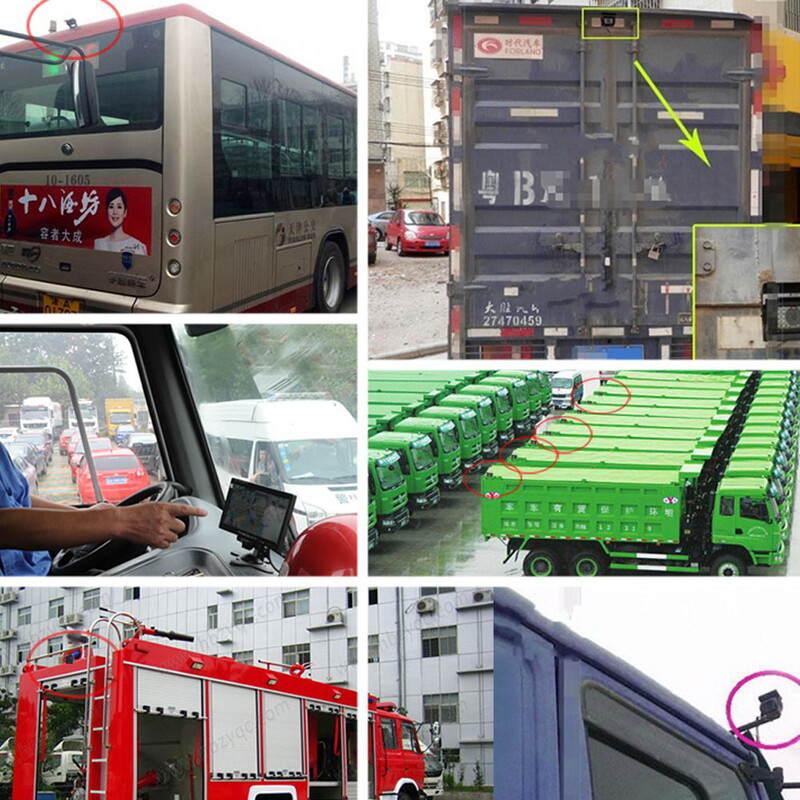 AHD 720/1080P parkoló tolatókamera 4 PIN-es autó hátulnézete Hátsó kép teherautóhoz Jármű Busz Kisteherautó Teherautó lakóautó monitor Nagy teherbírású