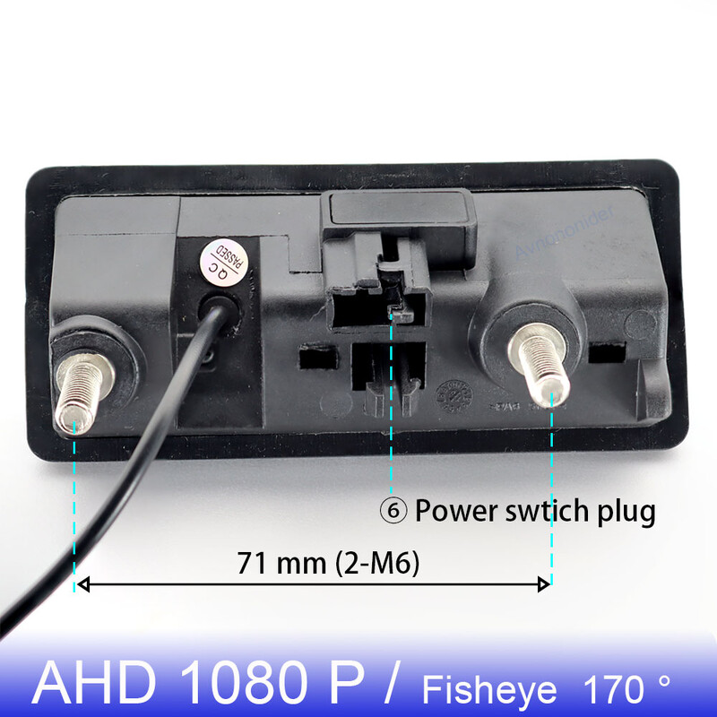 Automašīnas kravas automašīnas roktura atpakaļskata kamera Audi Q3 A5 Q5 S5 2013-2018 Audi A6 C7 4G 2011-2020 170° AHD 1080P Fish Eye kamera