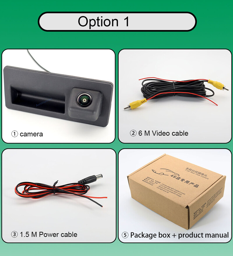 Automašīnas kravas automašīnas roktura atpakaļskata kamera Audi Q3 A5 Q5 S5 2013-2018 Audi A6 C7 4G 2011-2020 170° AHD 1080P Fish Eye kamera