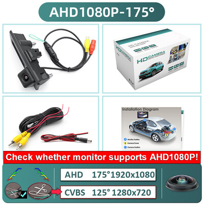 GreenYi 170° 1080P AHD transportlīdzekļa atpakaļskata kamera automašīnai VW Volkswagen Golf Passat B7 B6 Tiguan Jetta MK6 Audi A3 A4 A5 Q5 A6 B6