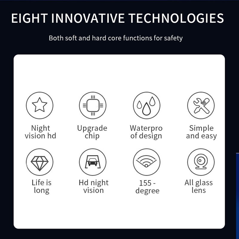 Κάμερα οπισθοπορείας αυτοκινήτου CCD HD Οπίσθια όψη Αδιάβροχη νυχτερινή όραση Ευρυγώνια ευρυγώνια πολυτέλεια εφεδρική κάμερα οπισθοπορείας