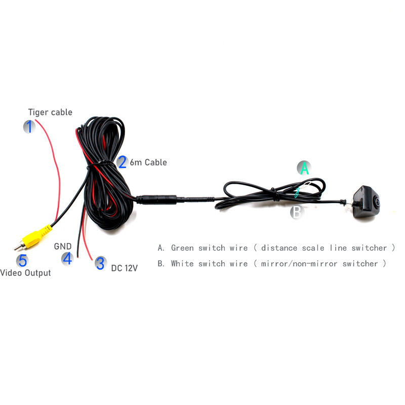Κάμερα οπισθοπορείας αυτοκινήτου CCD HD Οπίσθια όψη Αδιάβροχη νυχτερινή όραση Ευρυγώνια ευρυγώνια πολυτέλεια εφεδρική κάμερα οπισθοπορείας