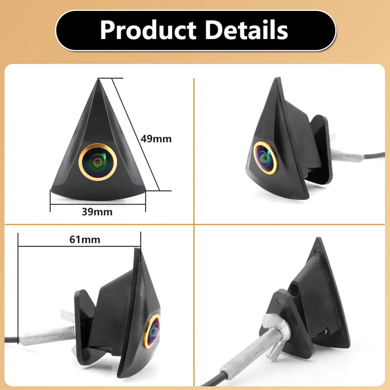 Κάμερα μπροστινής όψης αυτοκινήτου 1080P για VW GOLF Jetta Touareg Passat Polo Tiguan Bora Αδιάβροχο λογότυπο Wide Degree Embedded For VW