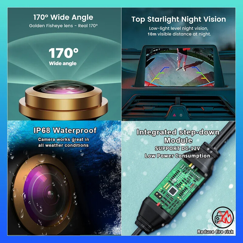 BMW E84 X5 E70 E92 E60 E39 E90 E82 E61 E91 3/5 sorozatú E88 E93 járműhöz AHD 1080P autós hátrameneti hátsó csomagtérfogantyú kamerához