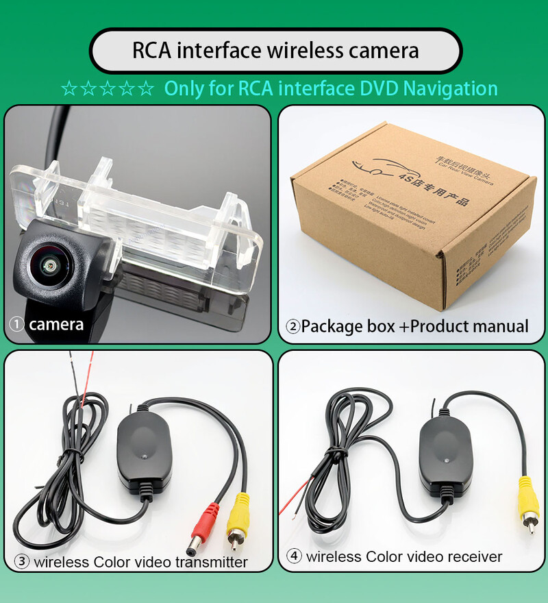 2,4 Ghz-es vezeték nélküli tolatós halszem kamera Smart Fortwo W451-hez 2007 2008 2009 2010 2011 2012 2013 2014