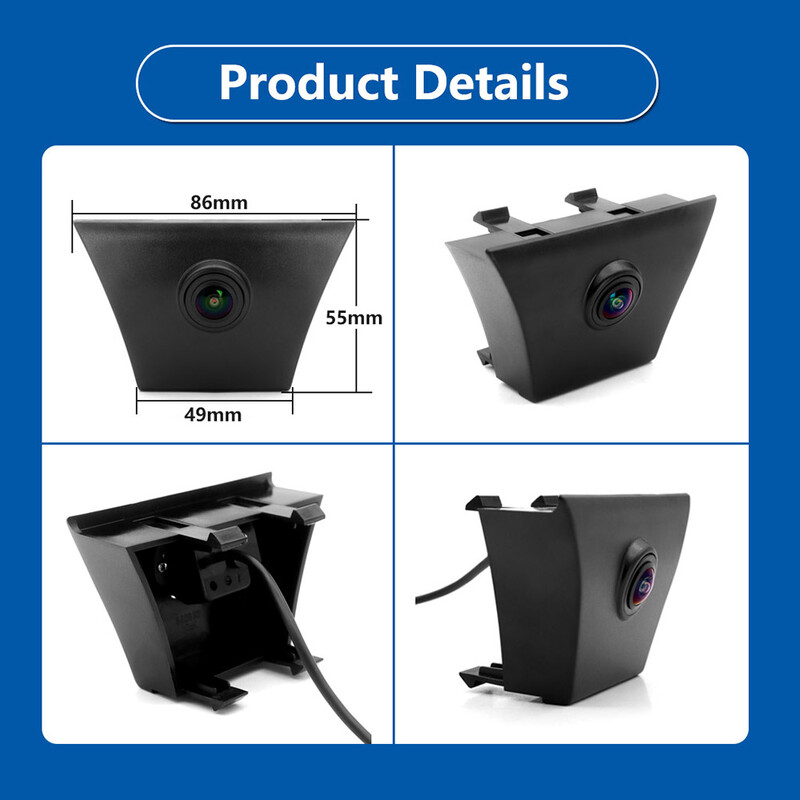 Smartour AHD 1080P automašīnas priekšējā kamera Ford Kuga 2013 HD nakts redzamības priekšējam režģim CAM Fisheye Lens Parking Camera priekšējā kamera