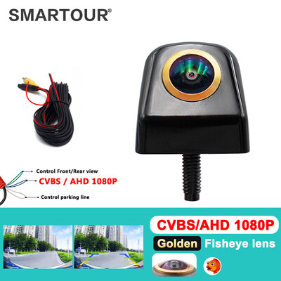 SMARTOUR AHD 180-kraadine kalasilm-objektiiv Öönägemine 1080P AHD sõiduki tahavaate tagavaate tagakaamera metallist 4 PIN-koodiga Androidi DVD-le