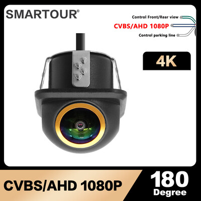 SMARTOUR auto tahavaatekaamera 1080P öönägemine tagurdatav automaatne parkimismonitor CCD veekindel 170-kraadine HD video kalasilma objektiiv