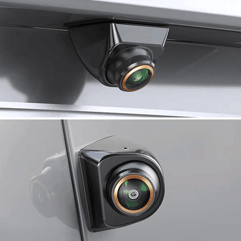 iPoster AHD/CVBS automašīnas atpakaļskata kameras atpakaļgaitas attēls HD 360° platleņķa nakts redzamības zivs acs objektīva priekšējā/sānu/aizmugurējā skata kamera