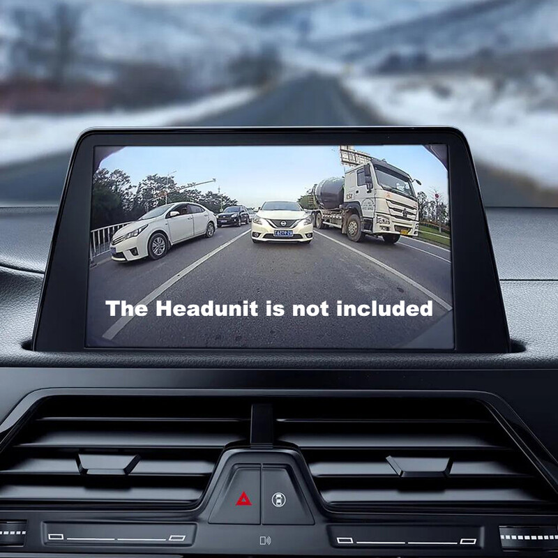 iPoster AHD/CVBS automašīnas atpakaļskata kameras atpakaļgaitas attēls HD 360° platleņķa nakts redzamības zivs acs objektīva priekšējā/sānu/aizmugurējā skata kamera