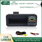 AHD 1080P automobilio galinio vaizdo atbulinės eigos kamera, skirta Land Rover Range Freelander 2 Ford Focus 2 MK2 Mondeo MK4 S-Max C-Max Kuga Fiesta