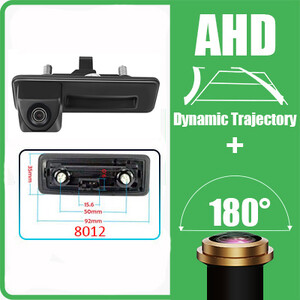 Wondefoo 180° AHD 1080P auto tahavaatekaamera Skoda Roomsterile Fabia Octavia Yeti Rapid suurepärane Audi A1 A4L A3 auto tagurdamiseks