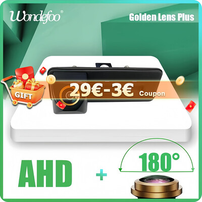 Wondefoo 180° AHD 1080P auto tahavaatekaamera Skoda Roomsterile Fabia Octavia Yeti Rapid suurepärane Audi A1 A4L A3 auto tagurdamiseks