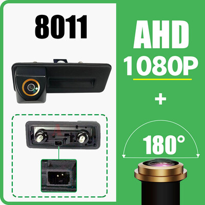 Wondefoo 180° AHD 1080P auto tahavaatekaamera Skoda Roomsterile Fabia Octavia Yeti Rapid suurepärane Audi A1 A4L A3 auto tagurdamiseks