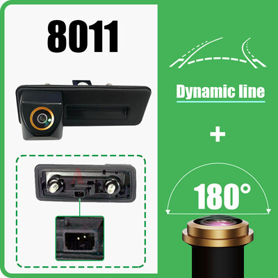 Wondefoo 180° AHD 1080P auto tahavaatekaamera Skoda Roomsterile Fabia Octavia Yeti Rapid suurepärane Audi A1 A4L A3 auto tagurdamiseks