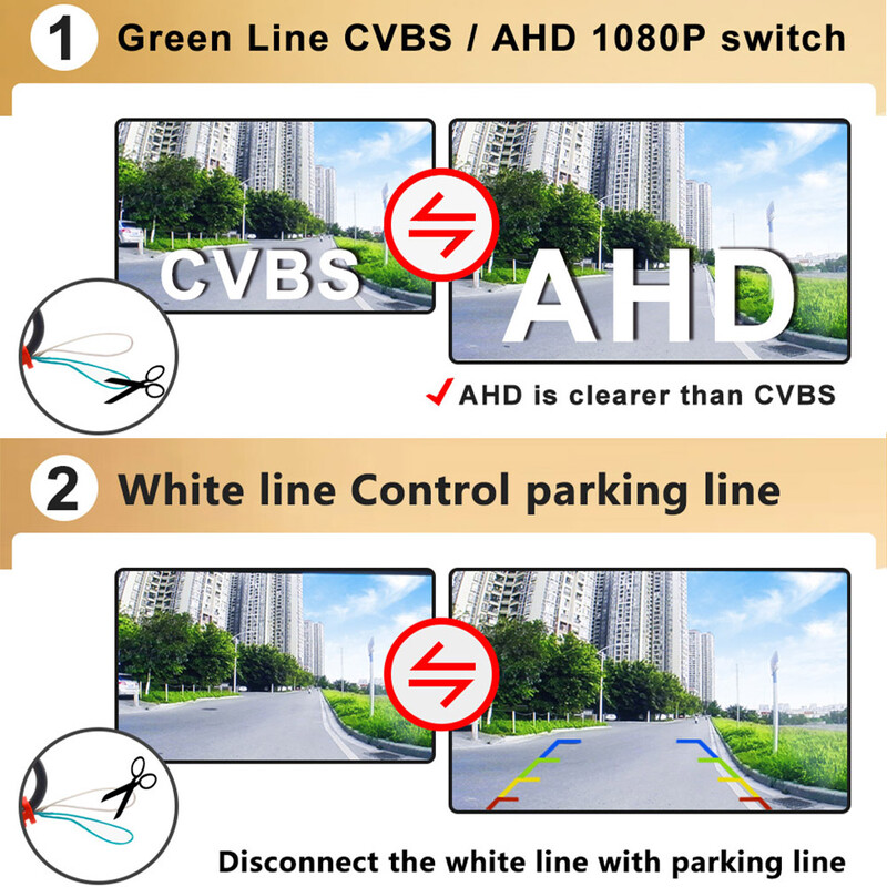 CCD AHD 1080P aizmugurējā skata otrādi kamera Toyota Hilux Vigo pikapam 2004-2019 AN10 AN20 AN30 AN120 AN130 2.8 DC GD-6 priekš 4X4